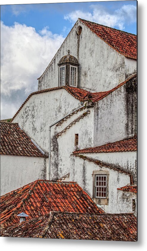 Obidos Metal Print featuring the photograph Rooftops of Obidos by David Letts