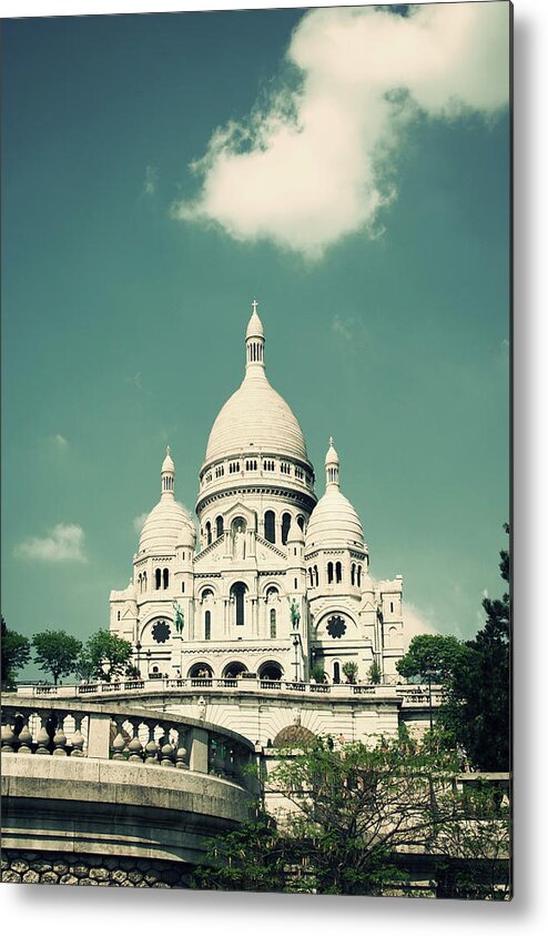 Arch Metal Print featuring the photograph Sacre Coeur At Paris by Nphotos