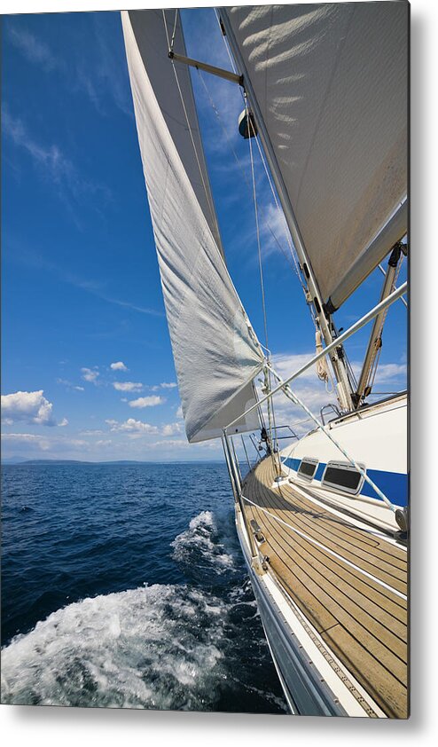 Wind Metal Print featuring the photograph Sailing Against The Wind by Gaspr13