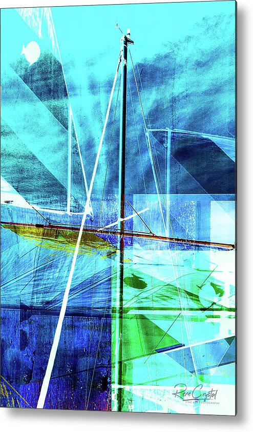 Sails Metal Print featuring the photograph Sails In Abstract by Rene Crystal