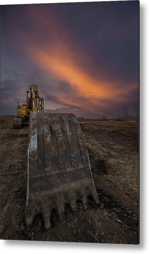 Sunset Metal Print featuring the photograph Scoop by Aaron J Groen