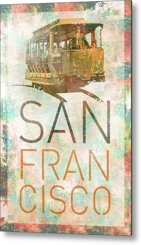 Sf Metal Print featuring the mixed media Sf by Greg Simanson