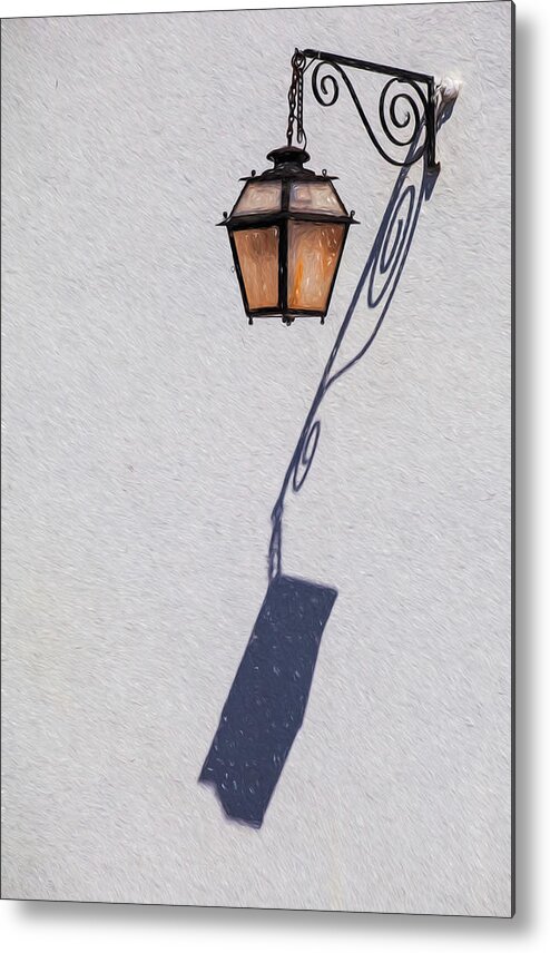 Lamp Metal Print featuring the photograph Shadow Lamp by David Letts