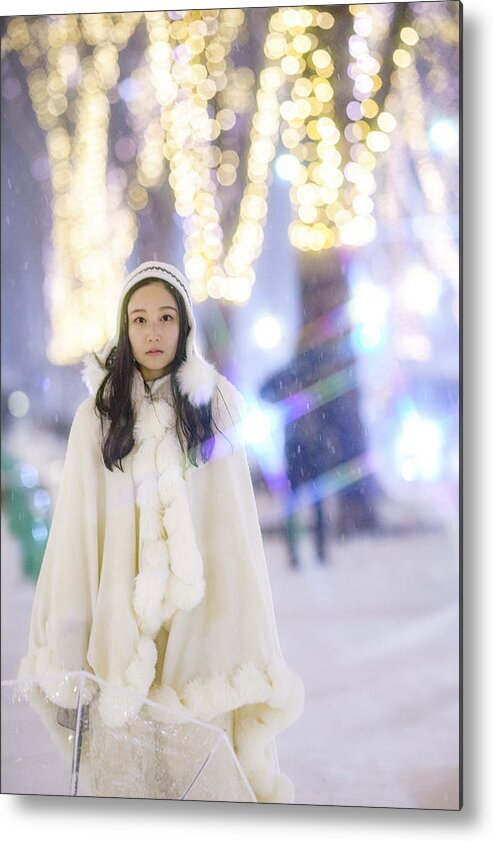 Woman Metal Print featuring the photograph Snow Princess by Yoshihisa Nemoto