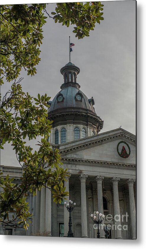 South Carolina State House Metal Print featuring the photograph South Carolina Seat of State Goverment by Dale Powell