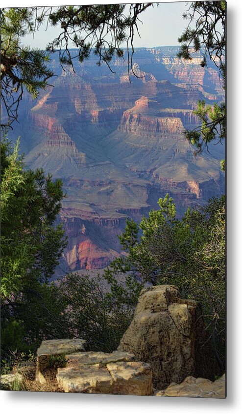 Top Seller Metal Print featuring the photograph South Rim - Grand Canyon by Paulette B Wright