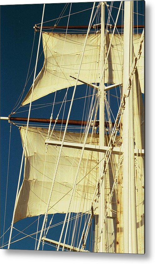 Tall Ship Metal Print featuring the photograph Square Rig Running by David Bader
