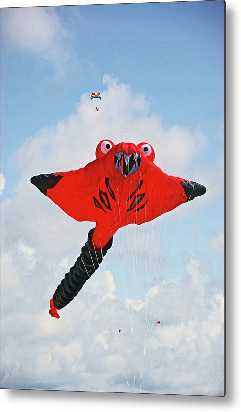 Lancashire Metal Print featuring the photograph ST. ANNES. The Kite Festival by Lachlan Main