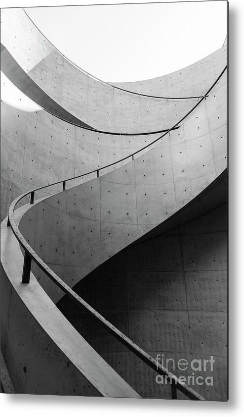 Shadow Metal Print featuring the photograph Staircase Design Architecture Details by Vtt Studio