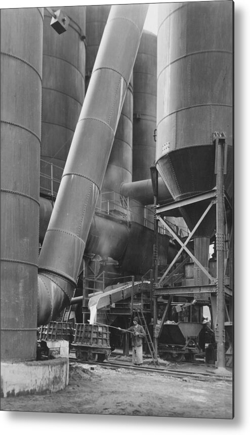 1940-1949 Metal Print featuring the photograph Steel Industry by Fox Photos
