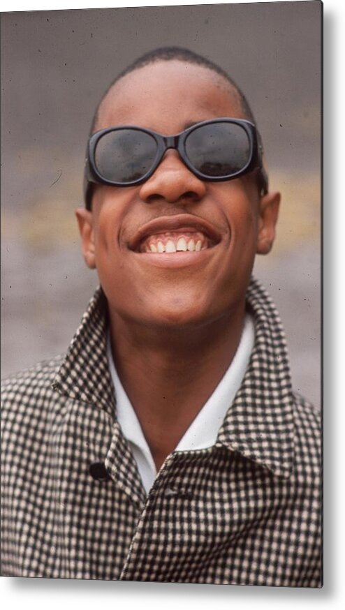Stevie Wonder Metal Print featuring the photograph Stevie Wonder by Hulton Archive