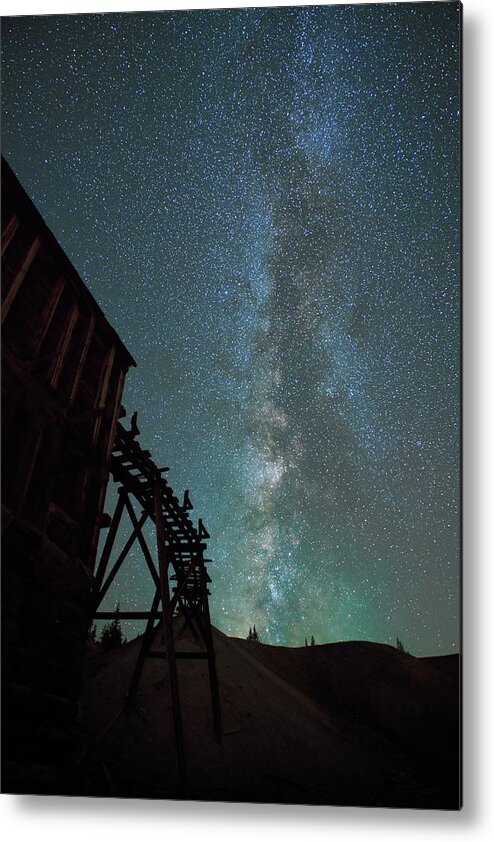 Milky Way Metal Print featuring the photograph Stumpftown Express by Ivan Franklin