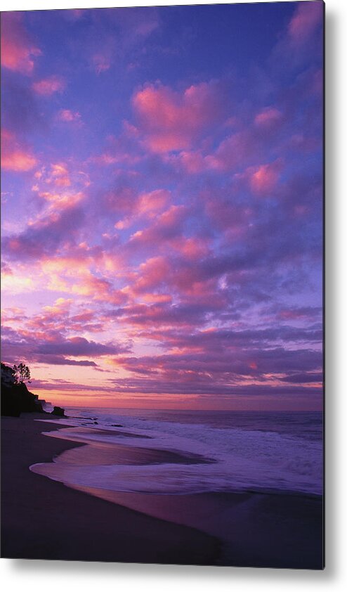 Tranquility Metal Print featuring the photograph Sunset And The Ocean, Ca by Mitch Diamond