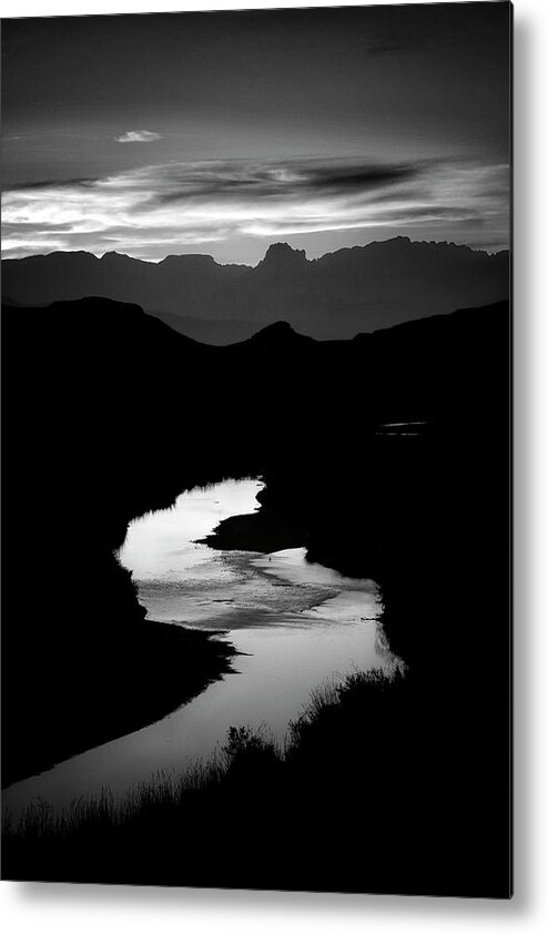 Scenics Metal Print featuring the photograph Sunset Over The Rio Grande by Kim Kozlowski Photography, Llc