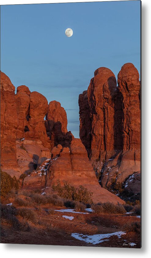 Moab Metal Print featuring the photograph Super Moonrise at Garden Of Eden by Dan Norris