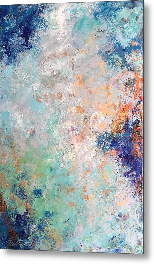 Abstract Art Metal Print featuring the painting Sweet breeze by Suzzanna Frank