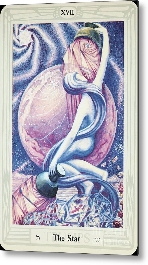 Art Metal Print featuring the photograph Tarot Card - The Star by Theasis