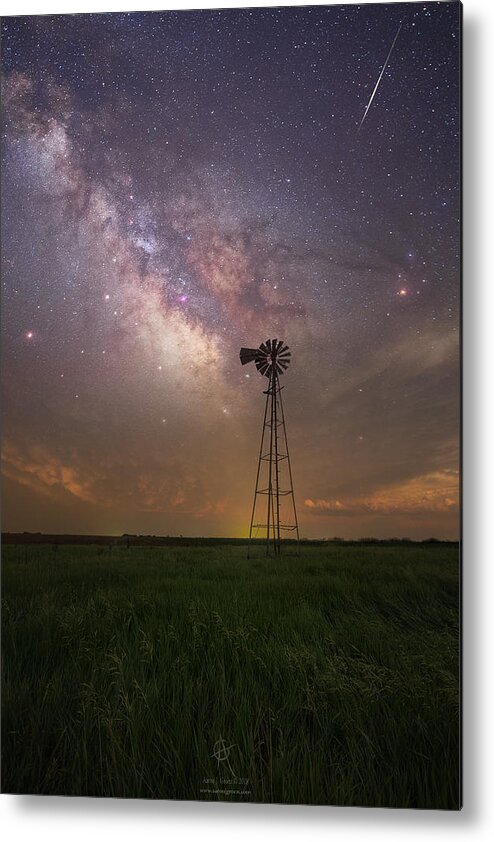 Milky Way Metal Print featuring the photograph That's My Kind Of Night by Aaron J Groen