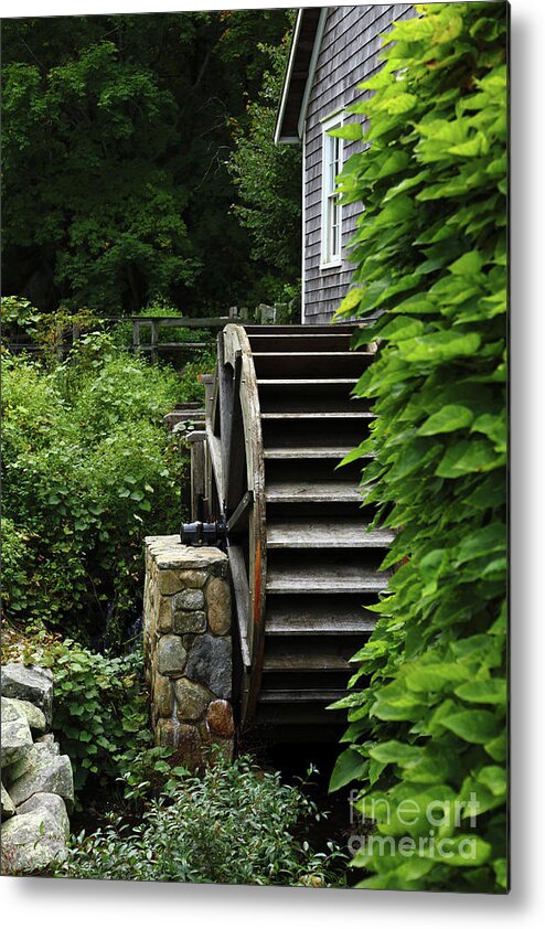 Massachusetts Metal Print featuring the photograph The Gristmill by Terri Brewster