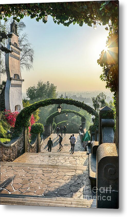Mexico City Metal Print featuring the photograph The Lookout Point Of The Basilica by Sergio Mendoza Hochmann