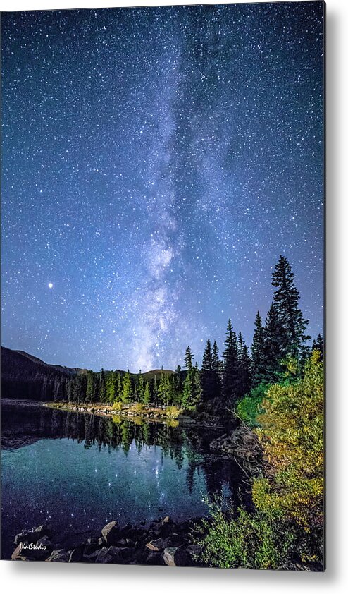 2018 Metal Print featuring the photograph The Milky Way Over Echo Lake by Tim Kathka