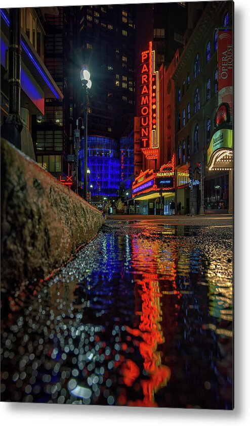 Boston Metal Print featuring the photograph The Paramount Theatre by Kristen Wilkinson