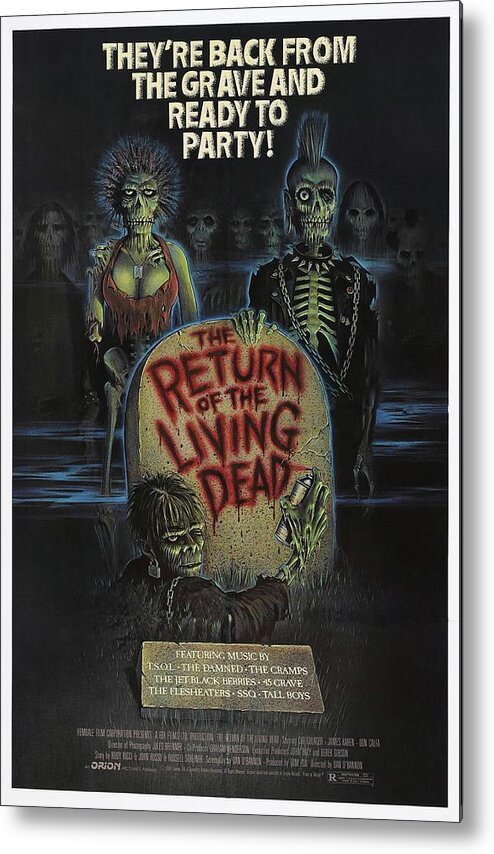 1980s Metal Print featuring the photograph The Return Of The Living Dead -1985-. by Album