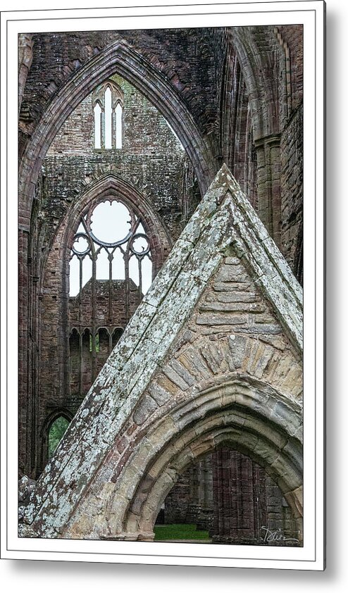 Arches Metal Print featuring the photograph Through the Arches in Tintern Abbey by Peggy Dietz