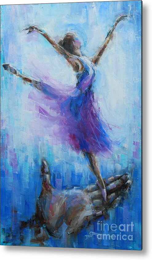 Dance Metal Print featuring the painting Tiny Dancer by Dan Campbell