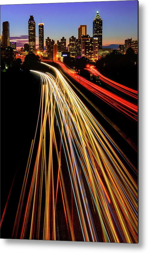Architecture Metal Print featuring the photograph Traffic colors by Murray Rudd