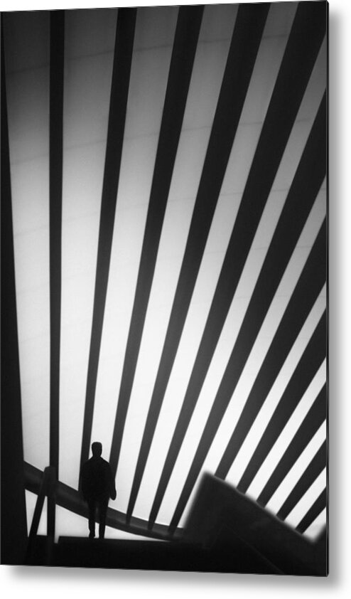 Street Metal Print featuring the photograph Trails by Paulo Abrantes