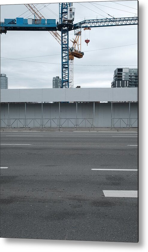 Urban Metal Print featuring the photograph Two Guesses What Is Going Here by Kreddible Trout