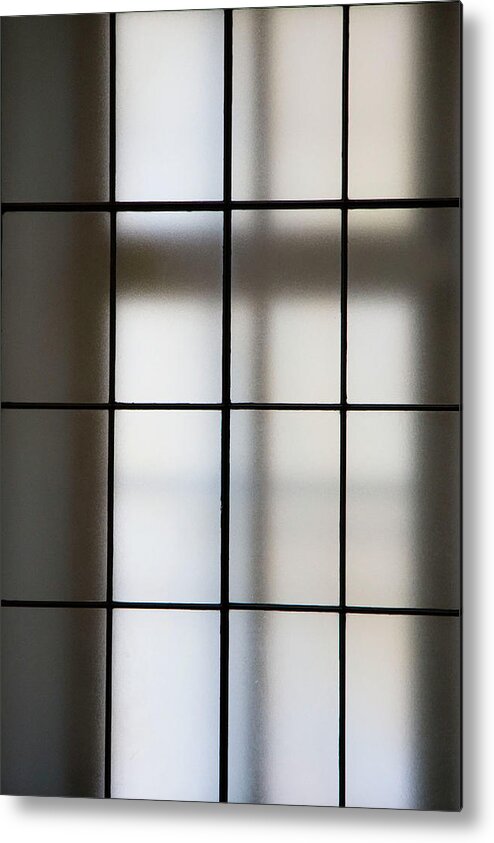 Grid Metal Print featuring the photograph Two Windows by Gerard Hermand
