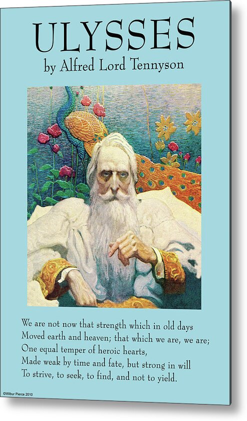 Poem Metal Print featuring the painting Ulysses by Alfred Lord Tennyson