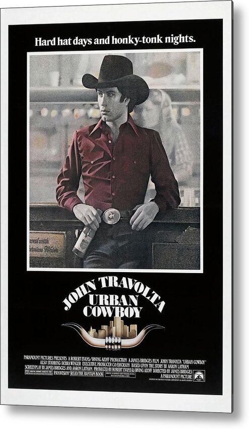 1980 Metal Print featuring the photograph Urban Cowboy -1980-. by Album