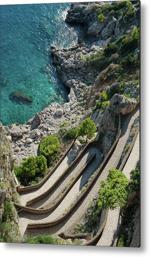 Scenics Metal Print featuring the photograph Via Krupp, A Narrow And Steep Path On by Dallas Stribley