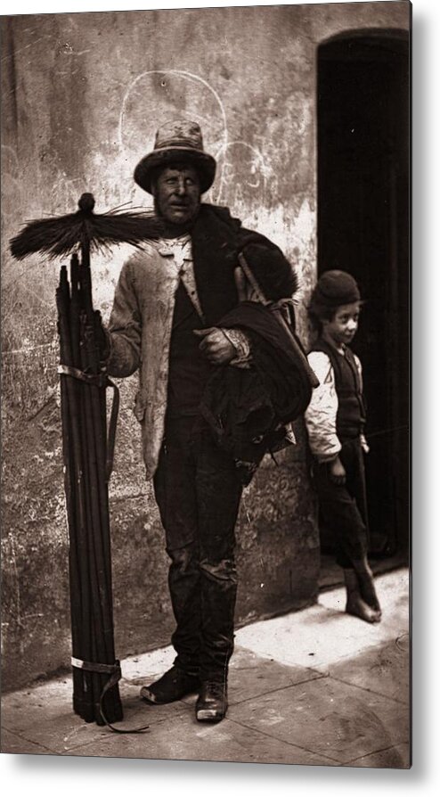 Employment And Labor Metal Print featuring the photograph Victorian Sweep by John Thomson