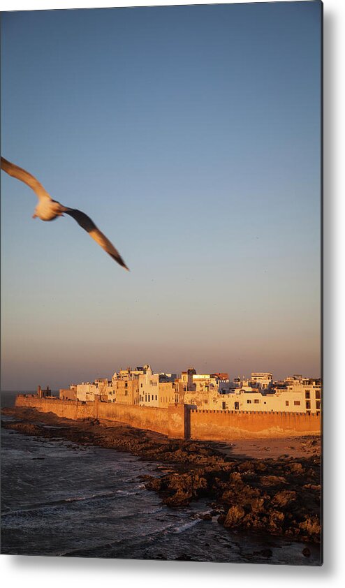 Tranquility Metal Print featuring the photograph Walled City Of Essaouira, Morocco In by Karen Desjardin