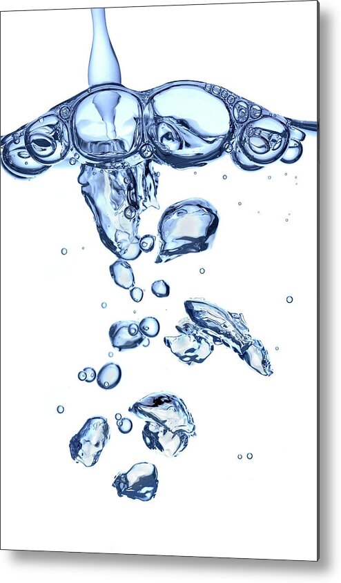 Underwater Metal Print featuring the photograph Water Bubbles by Trout55