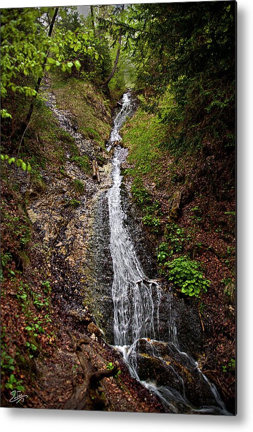 Waterfall Metal Print featuring the photograph Waterfall Near Dresden by Endre Balogh