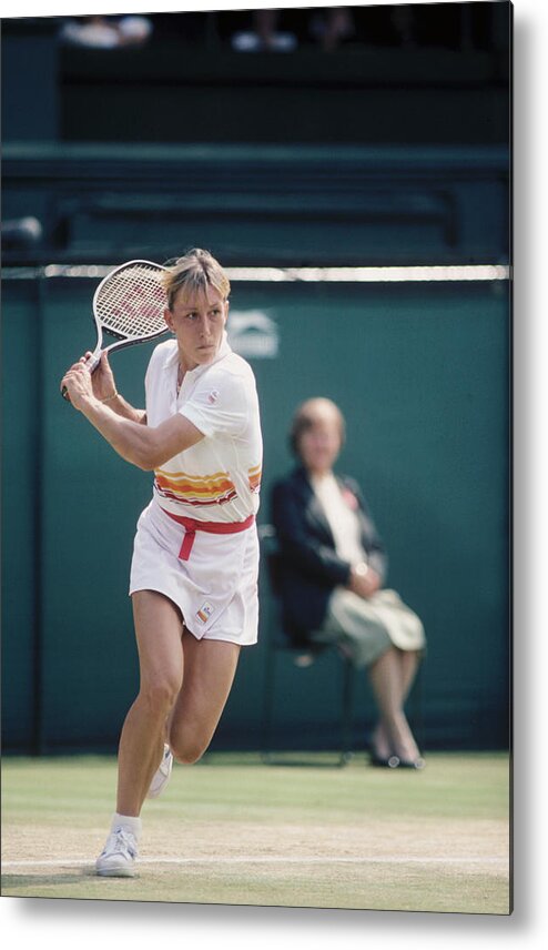 1980-1989 Metal Print featuring the photograph Wimbledon Lawn Tennis Championships 1982 by Getty Images