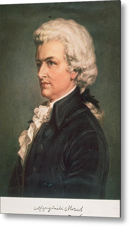 People Metal Print featuring the photograph Wolfgang Mozart by Hulton Archive
