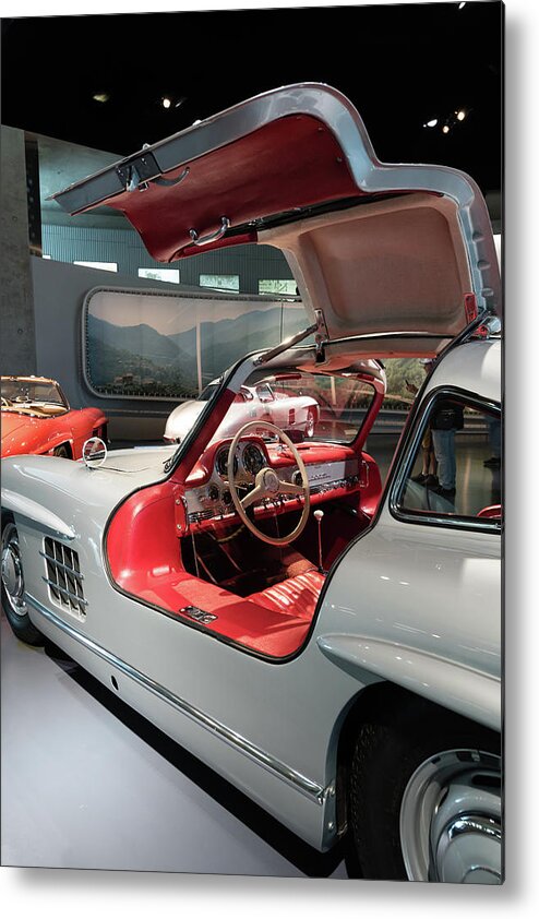 Mercedes Benz Metal Print featuring the photograph Gull Wing 300SL W198 Series by Robert VanDerWal