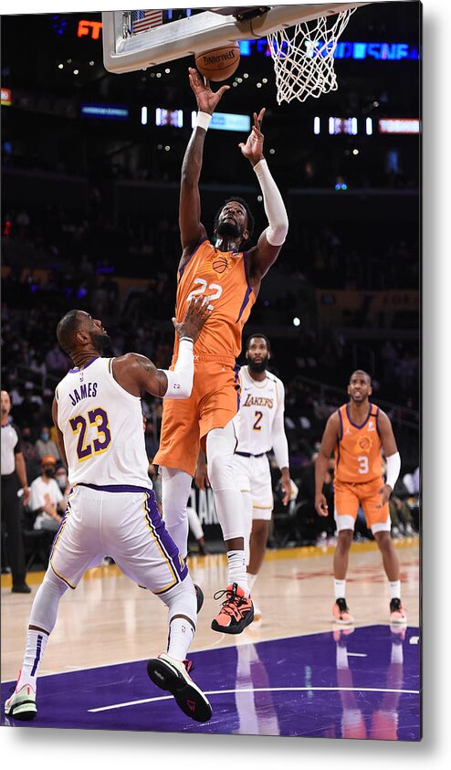 Playoffs Metal Print featuring the photograph 2021 NBA Playoffs - Phoenix Suns v Los Angeles Lakers by Juan Ocampo