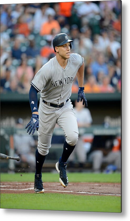 Game Two Metal Print featuring the photograph Aaron Judge #1 by G Fiume