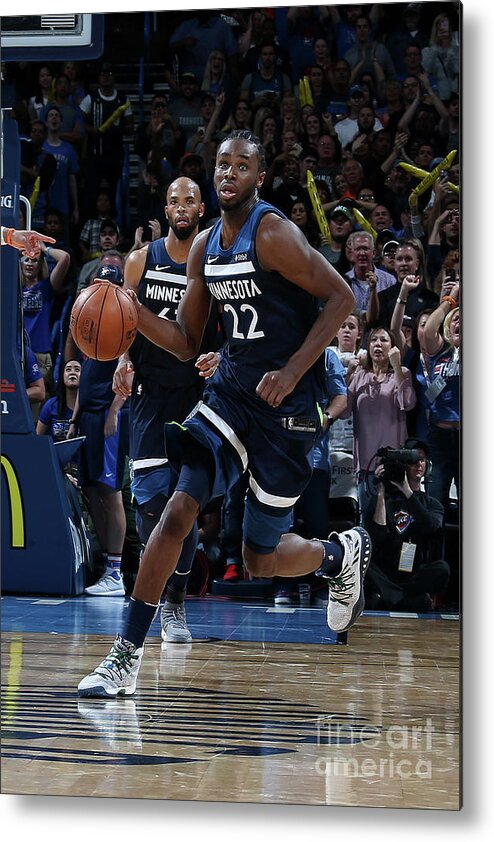 Sport Metal Print featuring the photograph Andrew Wiggins by Layne Murdoch