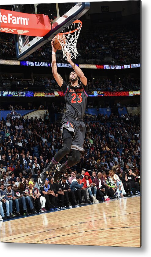 Anthony Davis Metal Print featuring the photograph Anthony Davis #1 by Andrew D. Bernstein