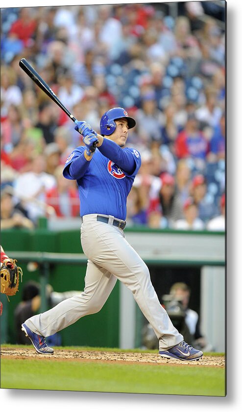 People Metal Print featuring the photograph Anthony Rizzo #1 by Mitchell Layton