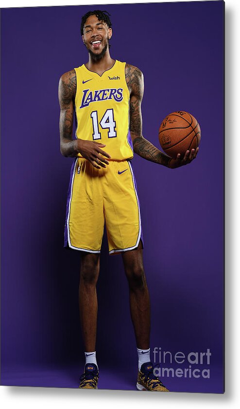 Media Day Metal Print featuring the photograph Brandon Ingram by Aaron Poole