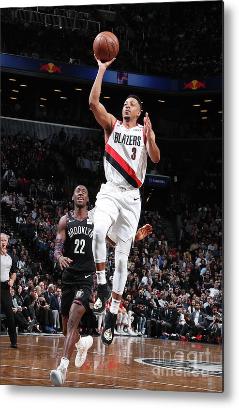 Nba Pro Basketball Metal Print featuring the photograph C.j. Mccollum by Nathaniel S. Butler